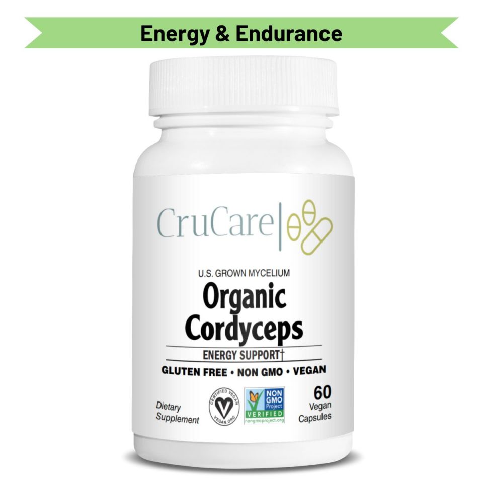 CruCare Functional Mushrooms - Organic Cordyceps Capsules