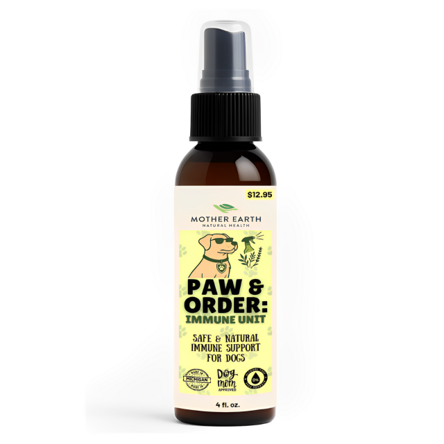Mother Earth Pets Spray - Paw and Order: Immune Unit - 4oz