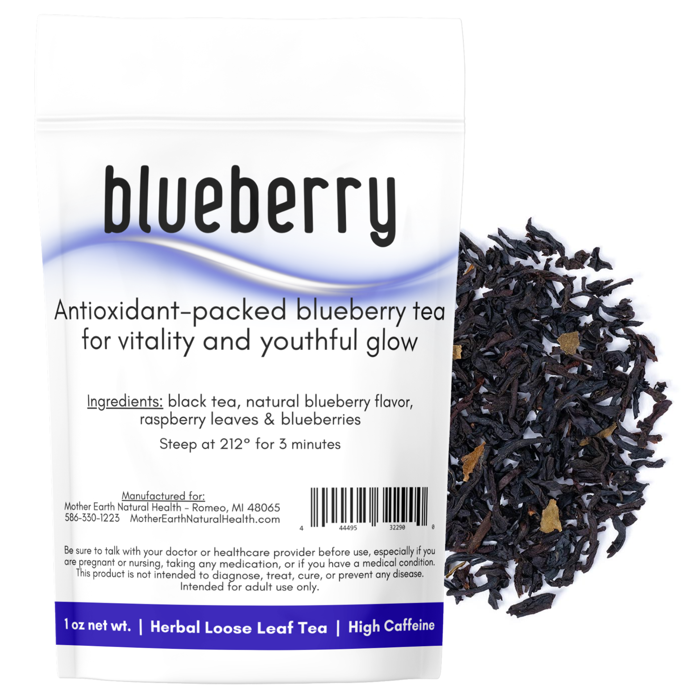 Mother Earth Tea – Blueberry Tea 1 oz
