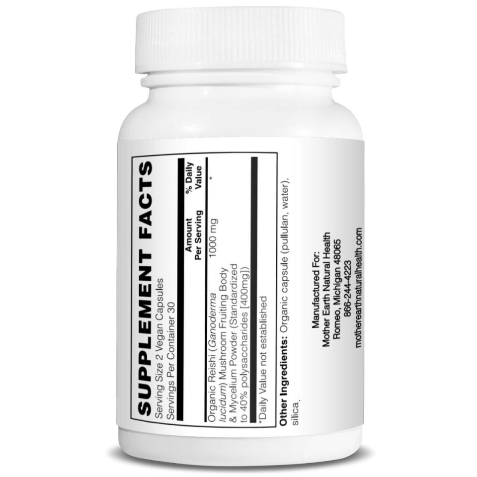 CruCare Functional Mushrooms - Organic Reishi Capsules