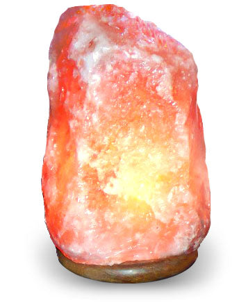 Himalayan Salt Lamp, Medium Size, 9-11 pounds, Natural Cut, 