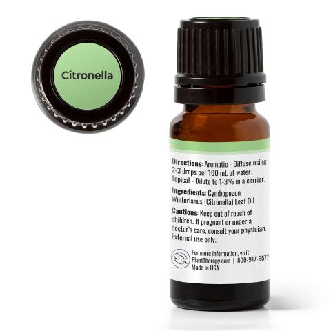 Plant Therapy Essential Oil - Citronella - Organic